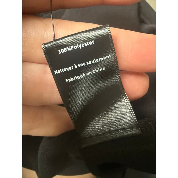 ASTR the label black Boyfriend Criss Cross Pleated Wide Leg Pants size XL NWT - Picture 7 of 10